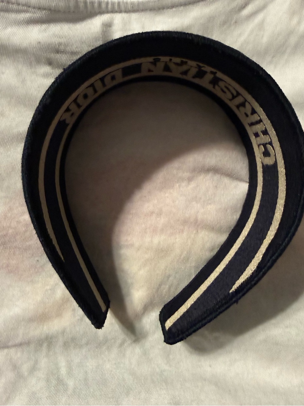 ❌❌❌SOLD❌❌❌Dior Oblique Navy Headband - Picture 9 of 11